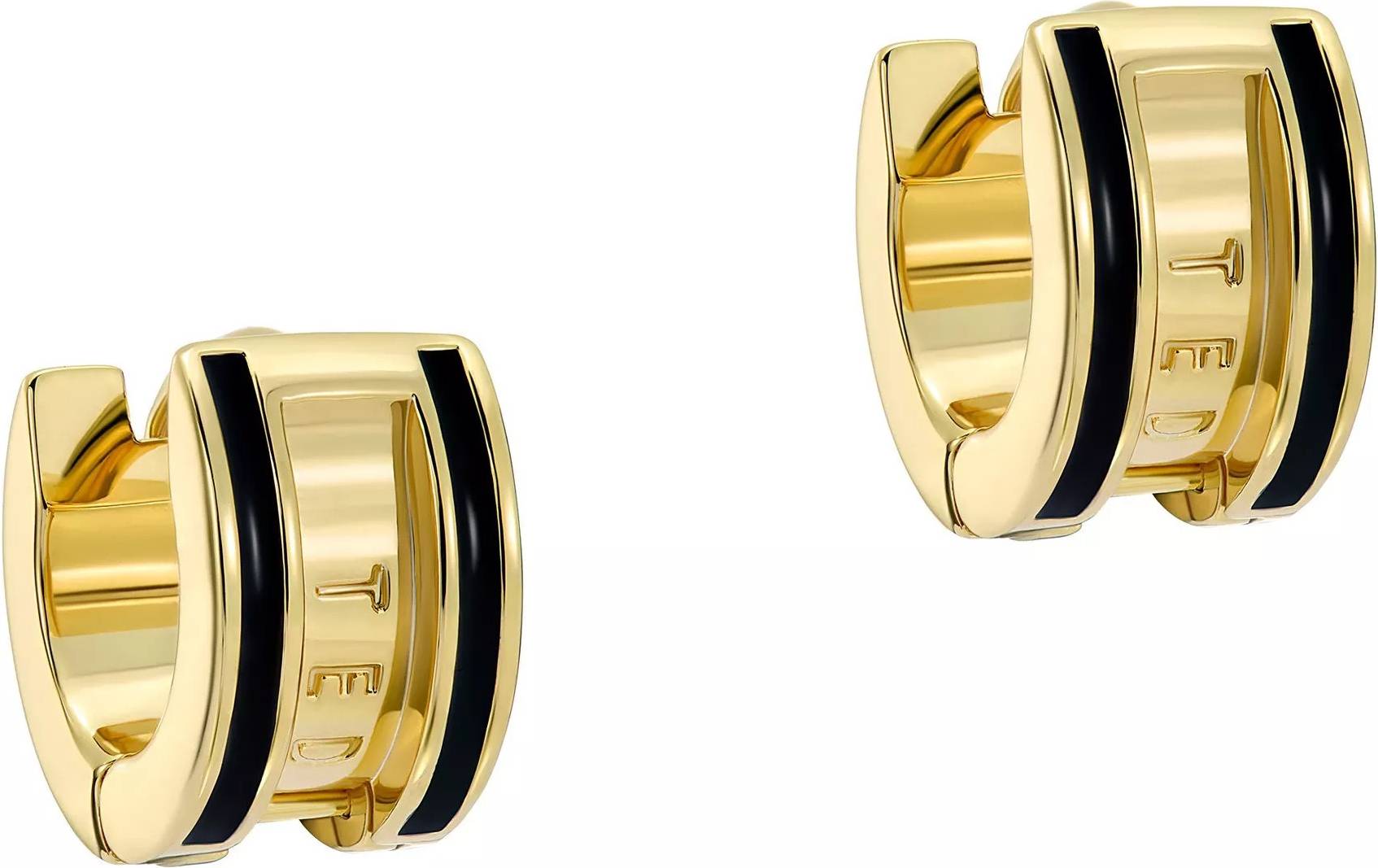 Øreringe Rolo Guld Sort