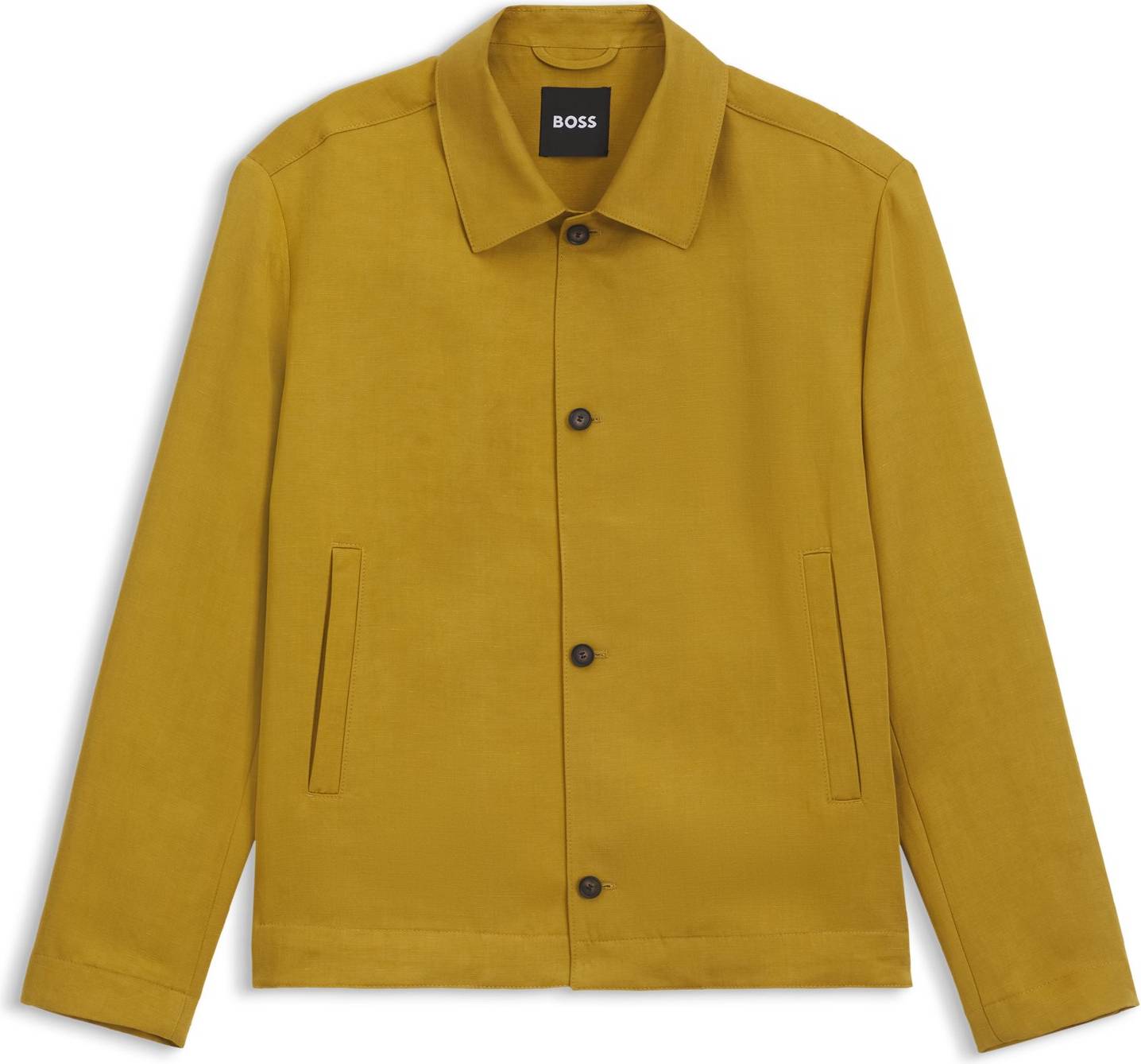 BOSS Regular-fit jacket with micro pattern