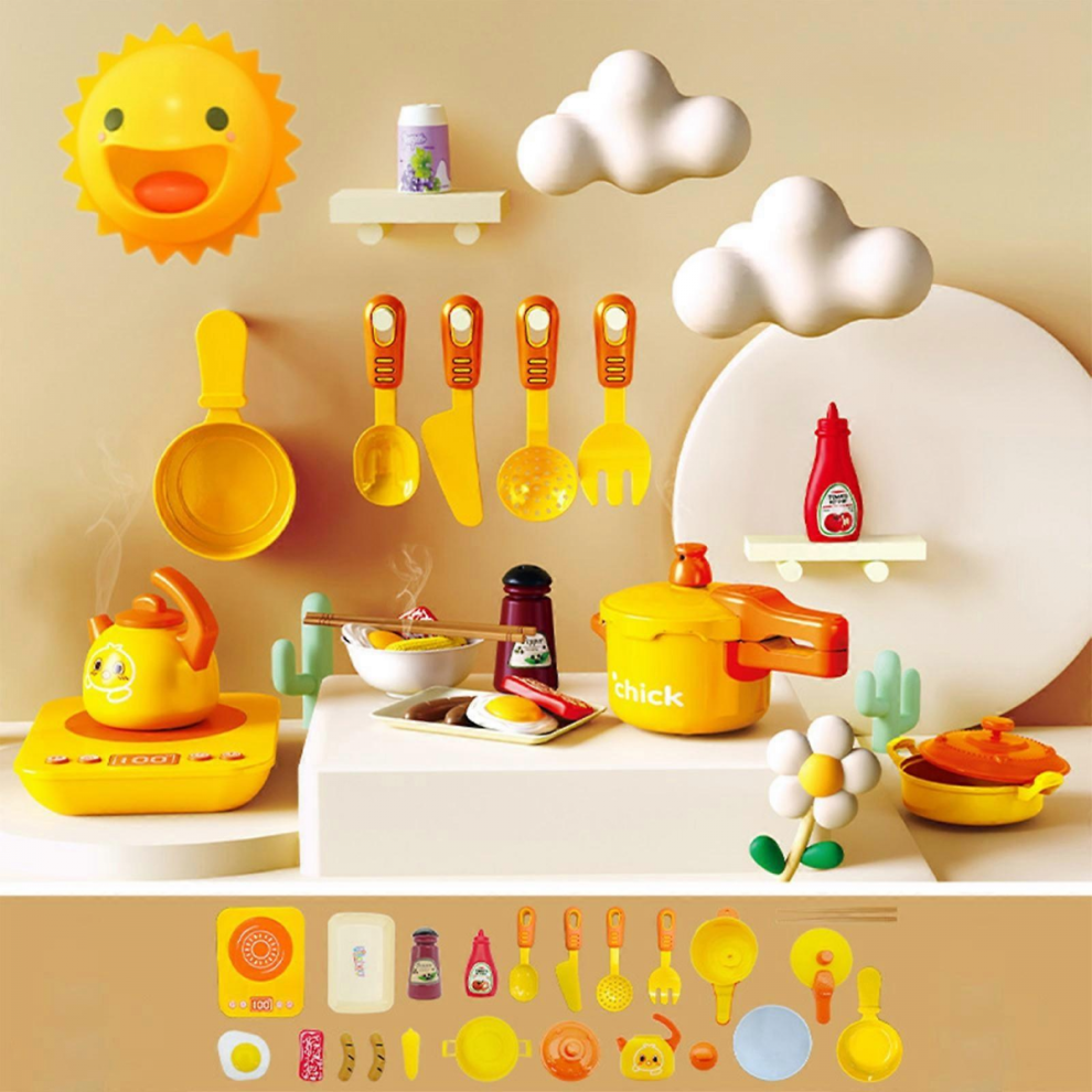 Simulated Induction Cooker Kitchen Toy Set