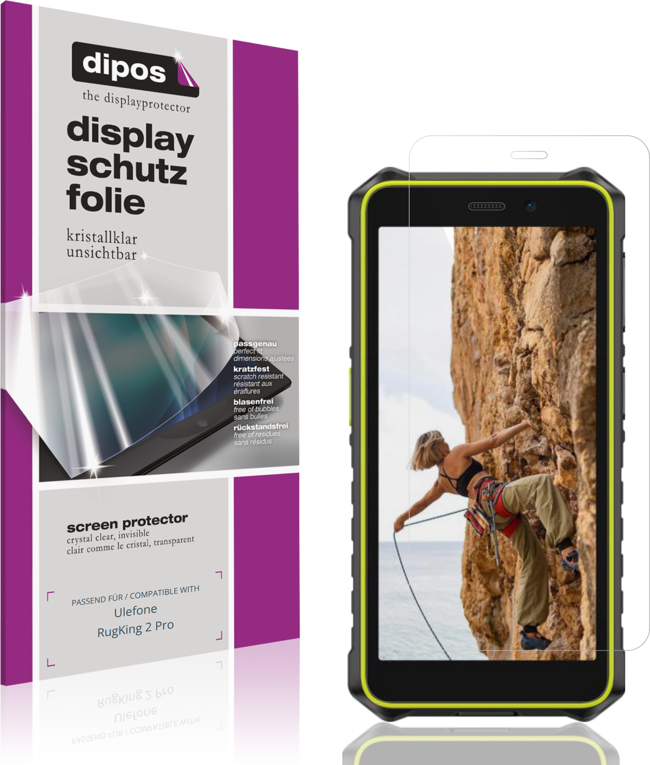 Dipos Screen Protector For Ulefone Rugking 2 Pro