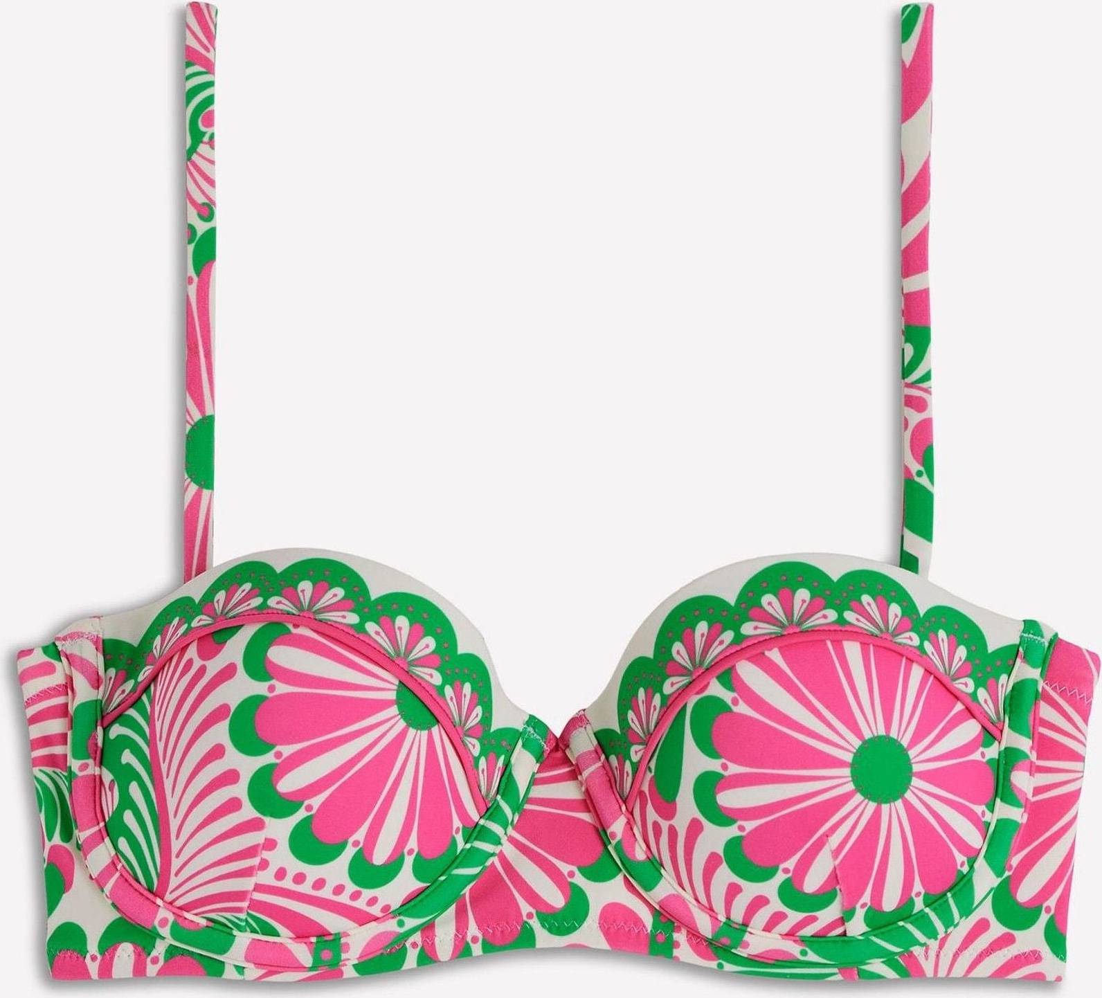 Pink Rhodes Cup Sized Bikini Top