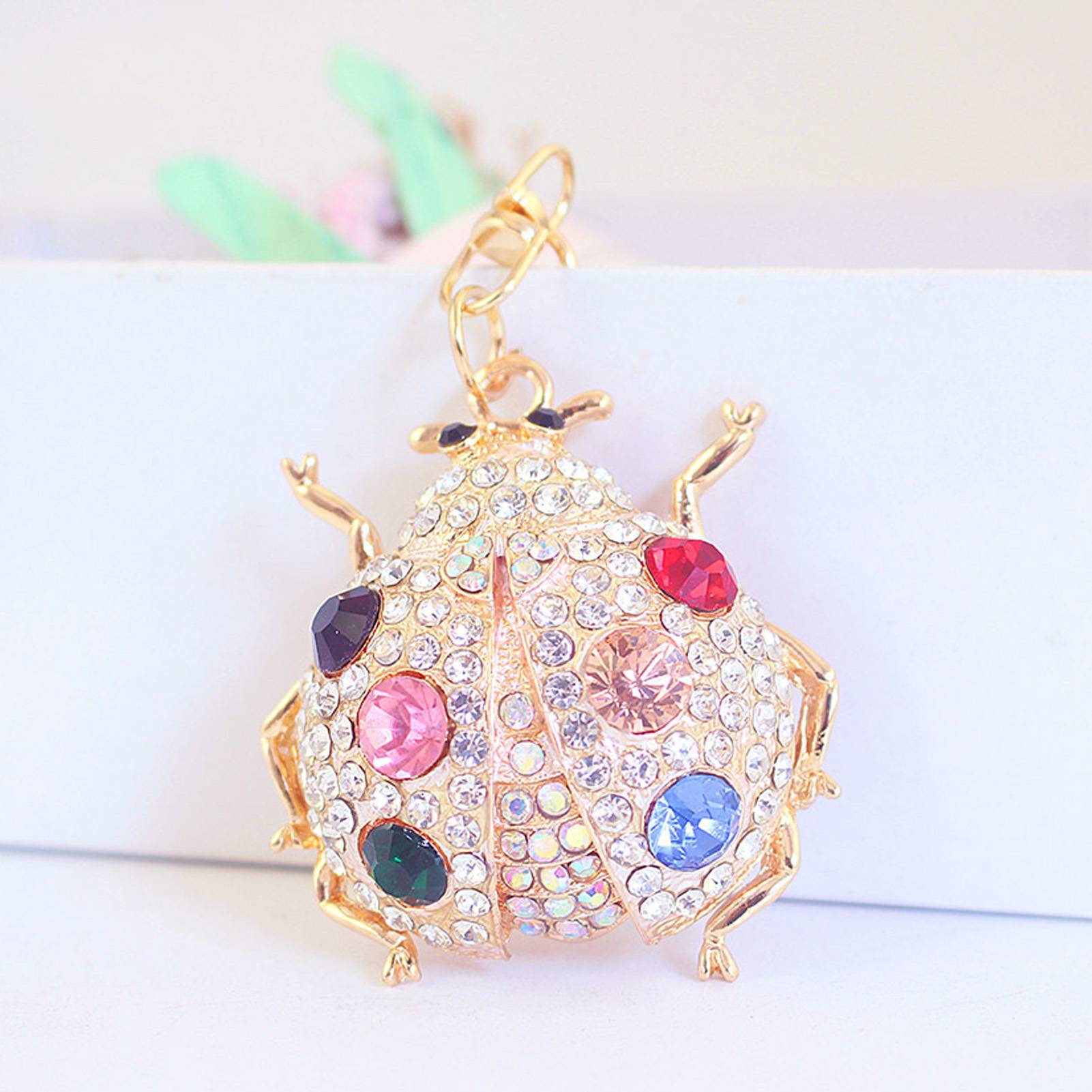 Animal Cute Bling Rhinestone Keychain Key Holder