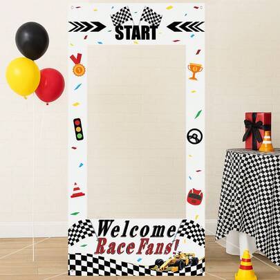 Shein Racing Car Theme Photography Backdrop