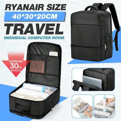 Vacuum travel bags with pump Shein Travel Vacuum Compression Backpack With Portable Pump - Transparent