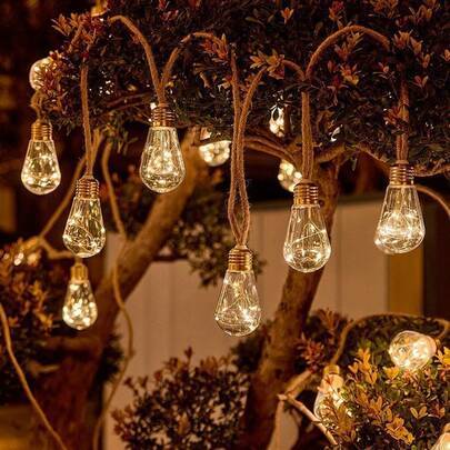 Shein Solar Powered Outdoor Decorative Lights String Light