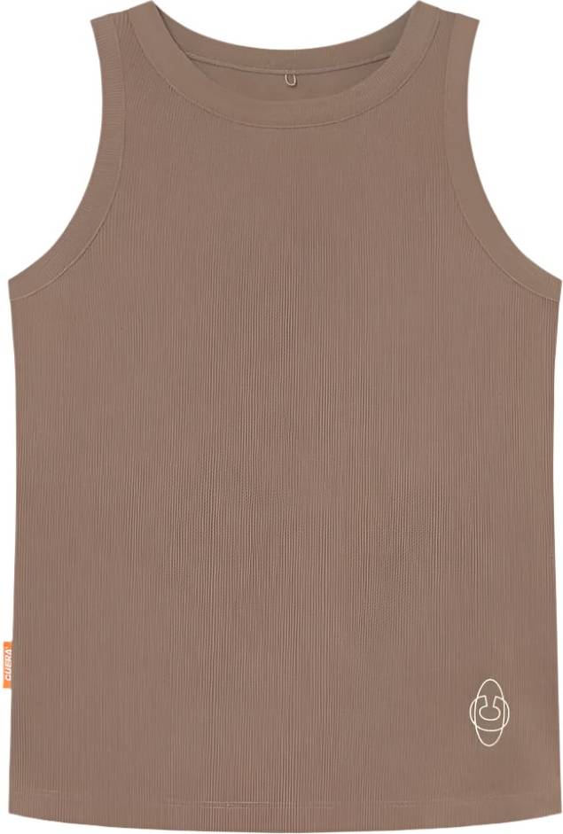 Cuera Active Rib Tank Top - Walnut