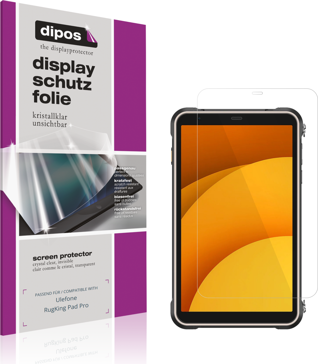 Dipos Screen Protector For Ulefone Rugking Pad