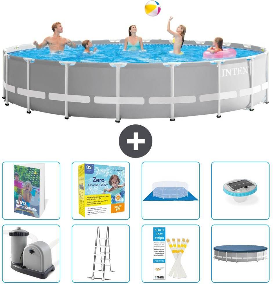 Intex Prism Frame Pool Rund 610x132 cm 9-teilig S526