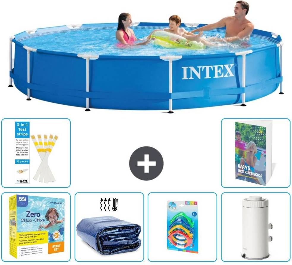 Intex Frame Pool Rund 366x76 cm 7-teilig S7