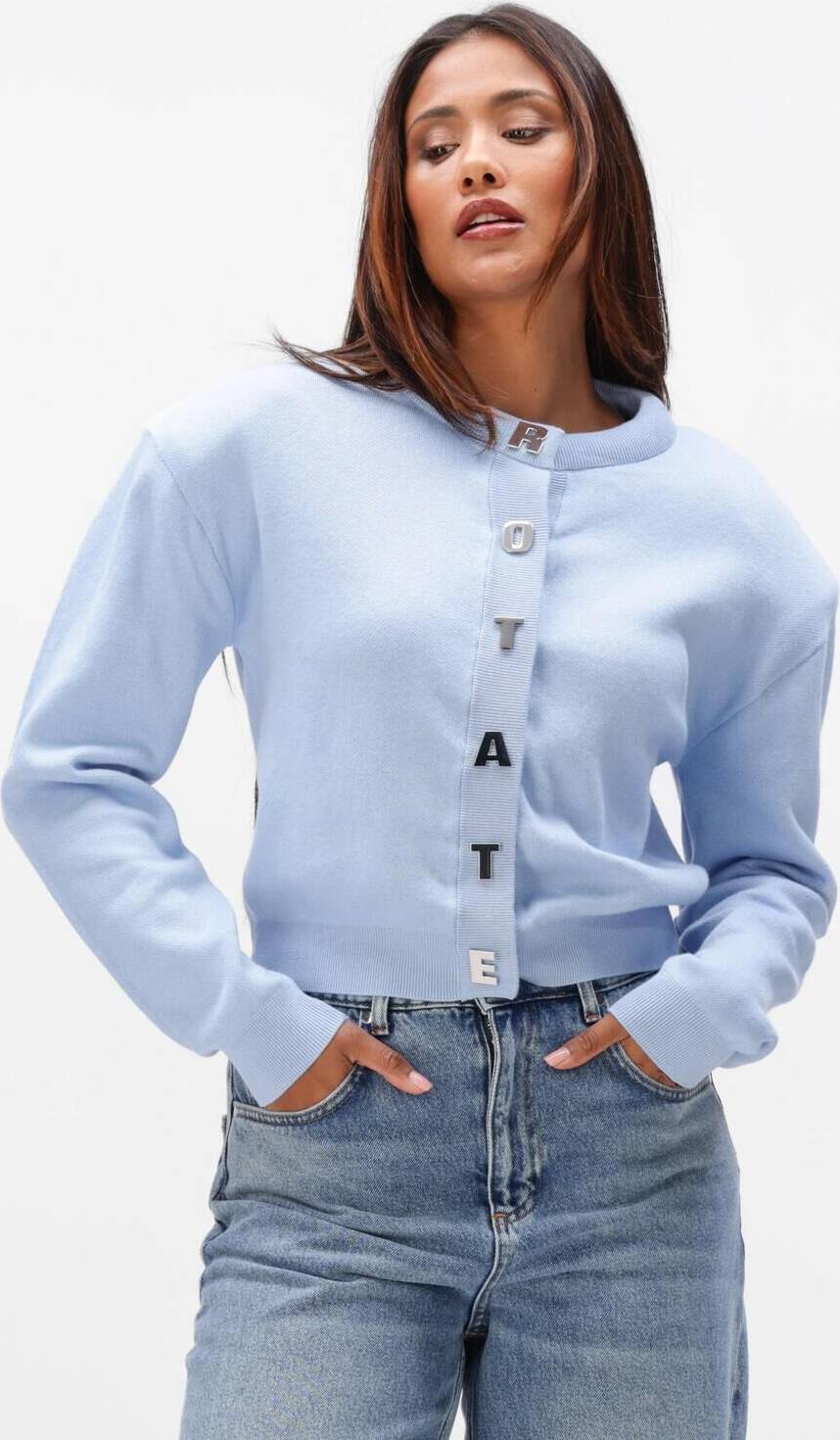 Firm Knit Cardigan - Hydrangea Blue