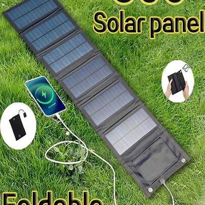 Shein Solar Panel Charging Portable Foldable USB