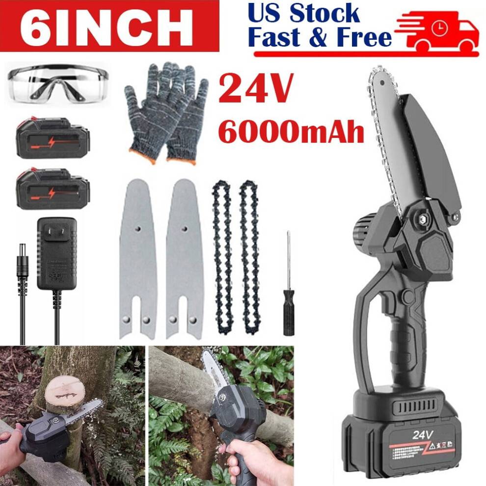 6 Inch Mini Handheld Electric Chainsaw