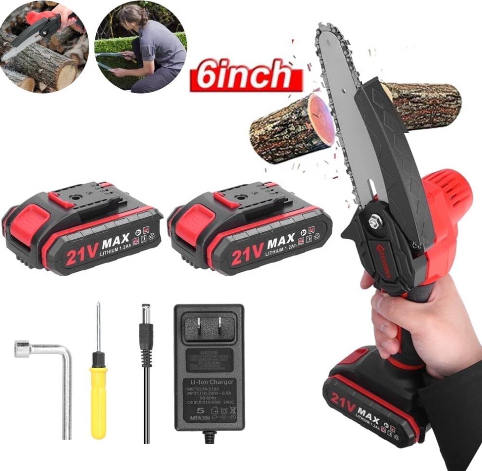 6 inch cordless mini chainsaw 6 Inch Mini Cordless Chainsaw Set