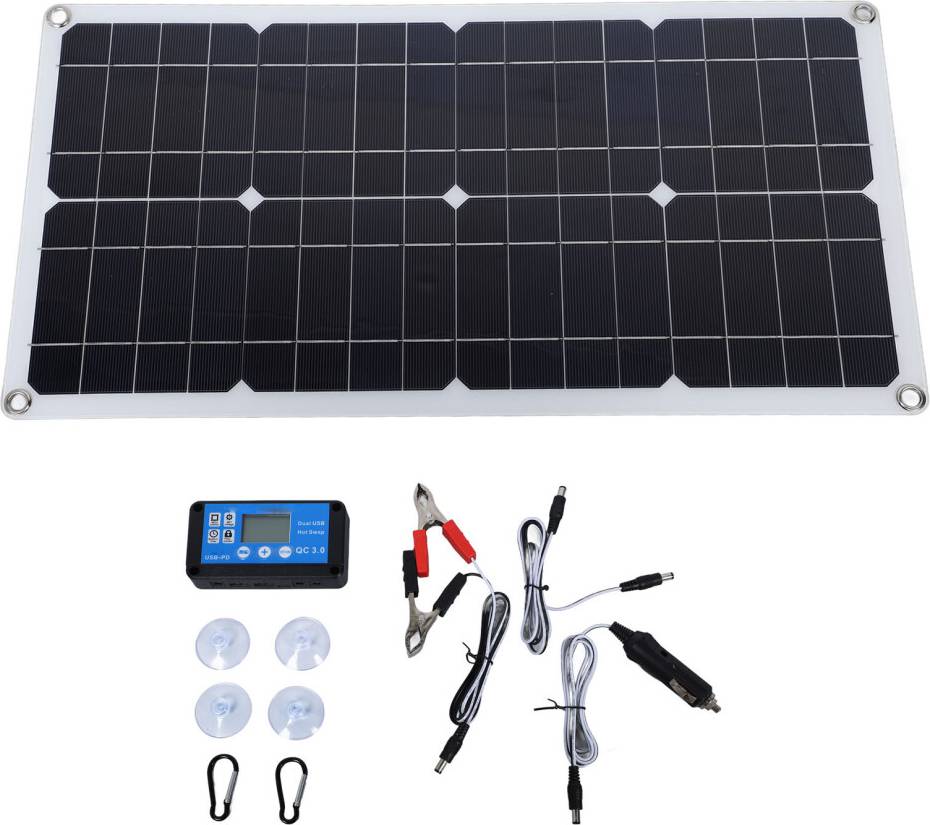 Solar Panel Kit Dual USB Ports MPPT