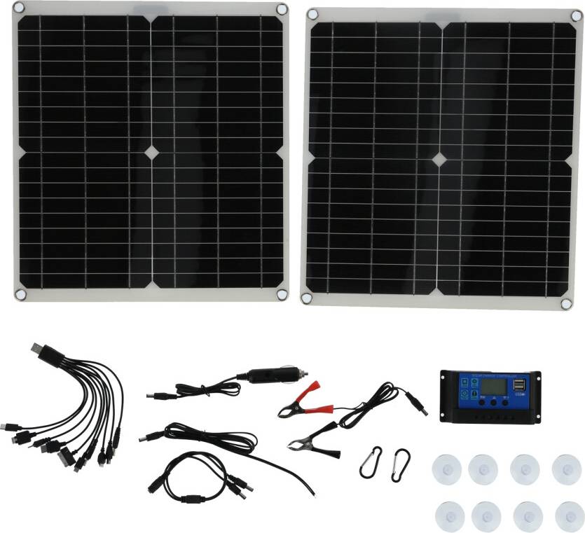 Foldable Solar Panel Charger Kit Power On The Go