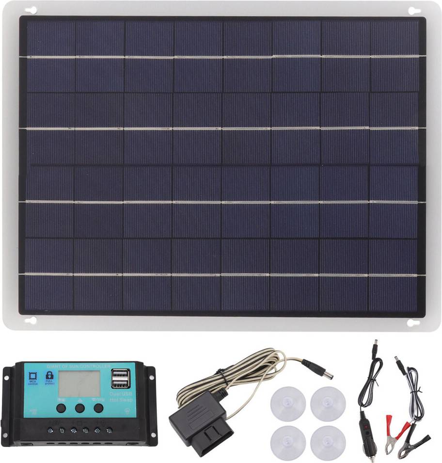 Dual USB Output Solar Panel Kit