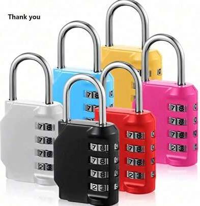 Combination lock Shein Wire Rope 3 Digit Combination Lock Set