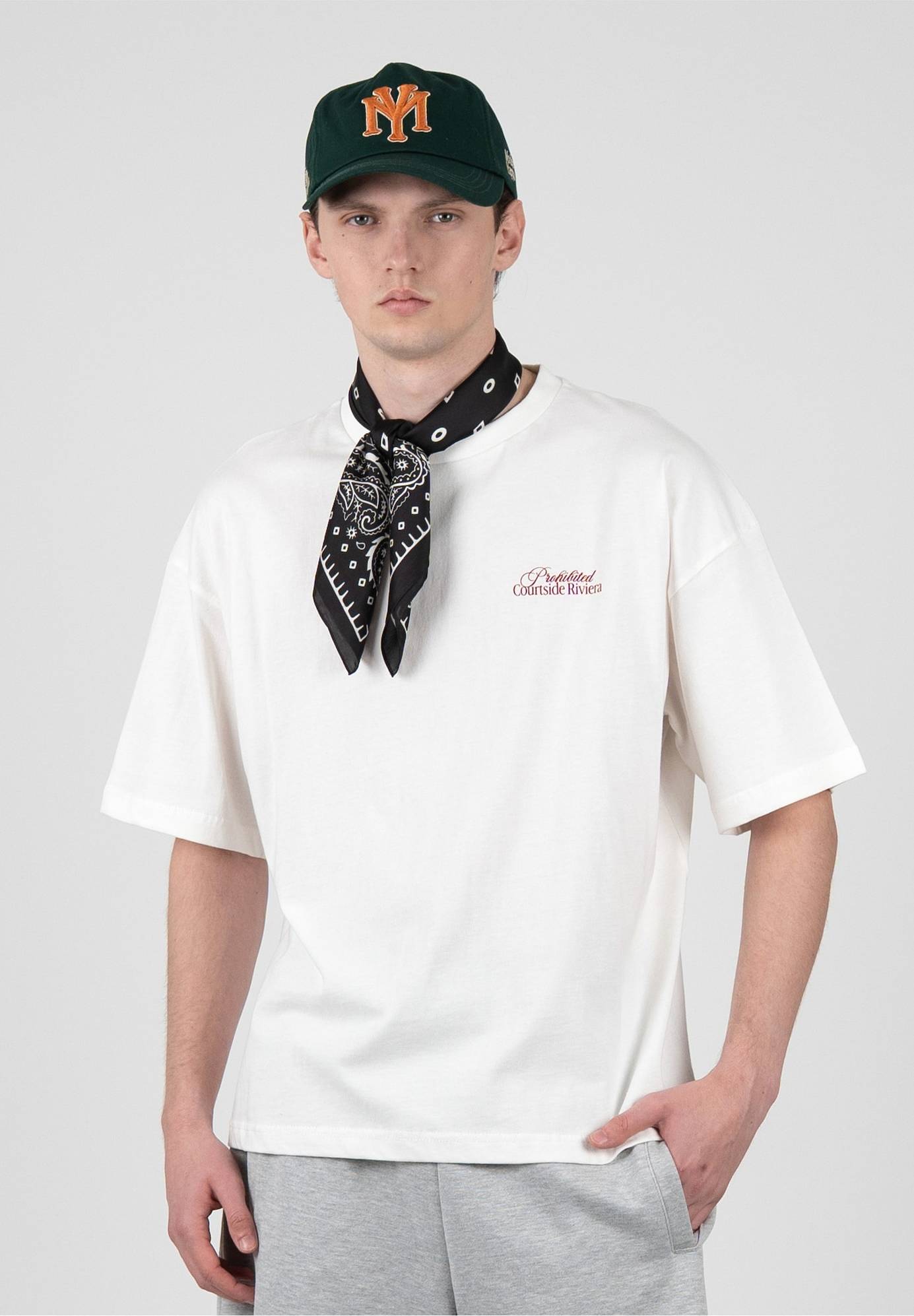 Courtside Riviera Tee - Cream