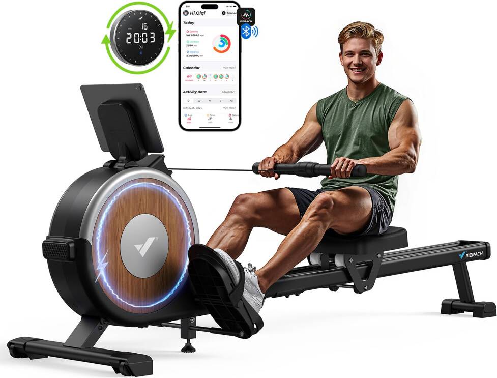 Home rowing machine Merach Rowing Machine for Home Gym Magnetic Rower