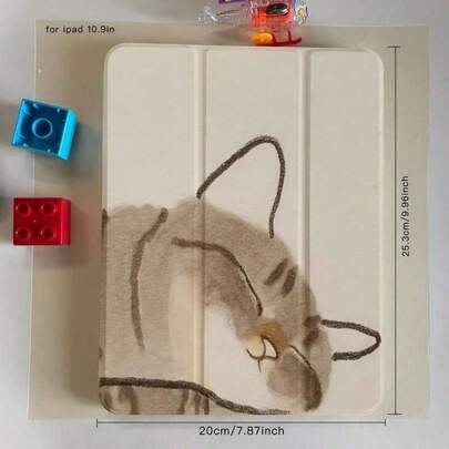 Shein Lazy Cat Pattern Tablet Case For IPad Mini