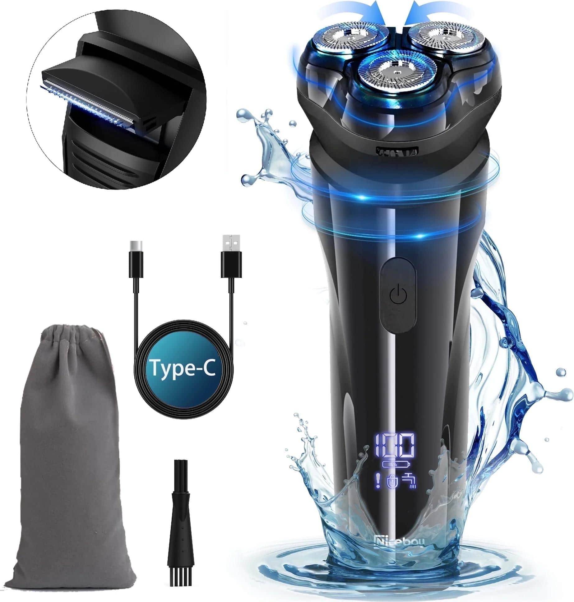Electric shaver for men Nicebay Electric Razor for Men 4D Floating Shaving Head