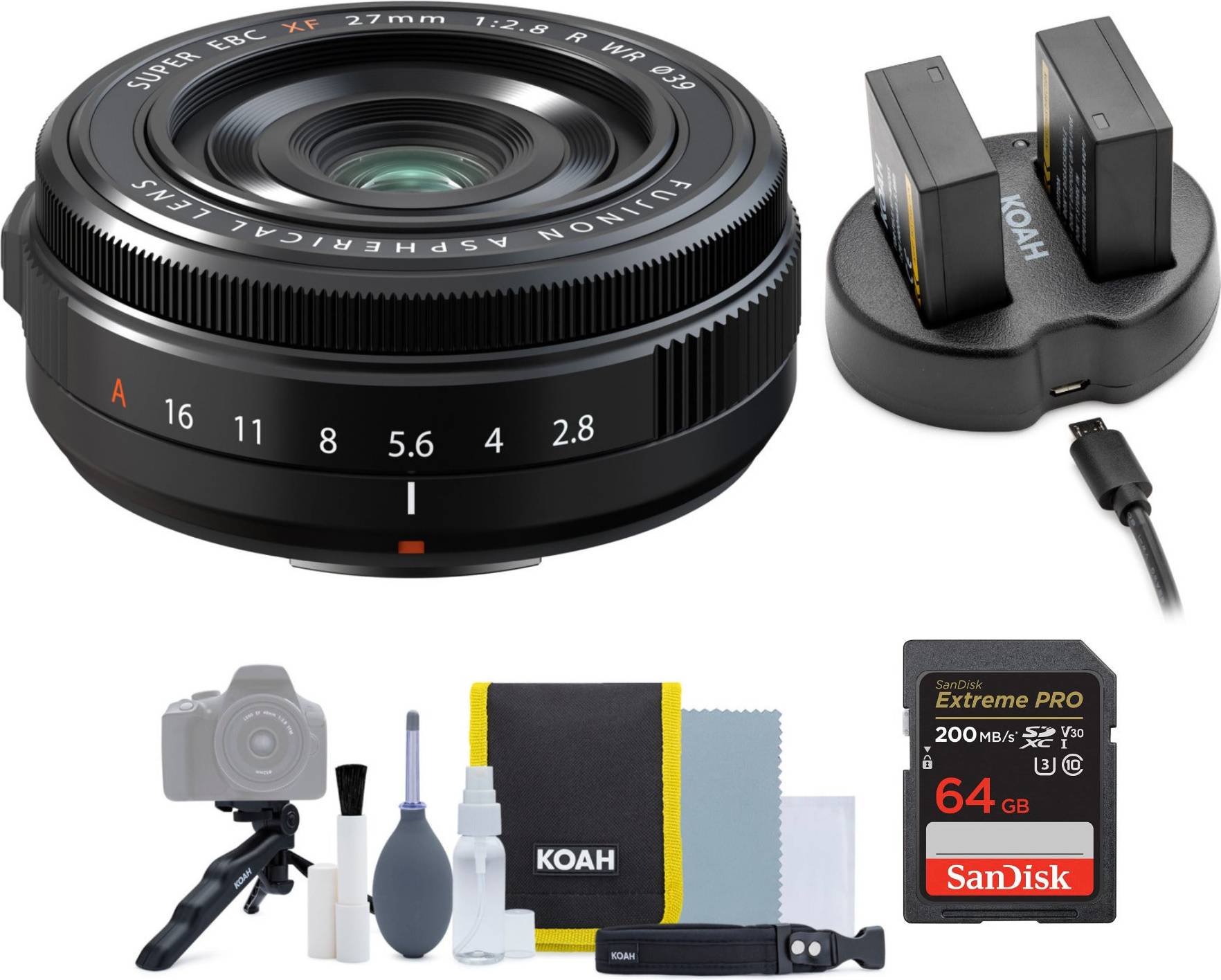 Koah Fujifilm XF27mm F2.8 R WR Lens Kit