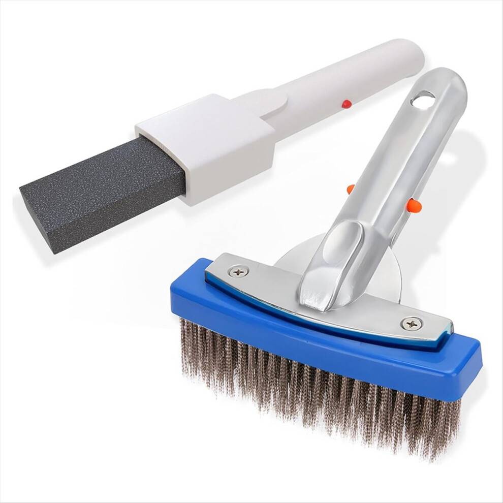 Pool Pumice Stone 5 Inch Stainless Steel Pool Brush Kit
