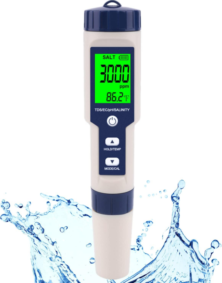 Pool Salt Tester Digital Salinity Meter 5 In 1