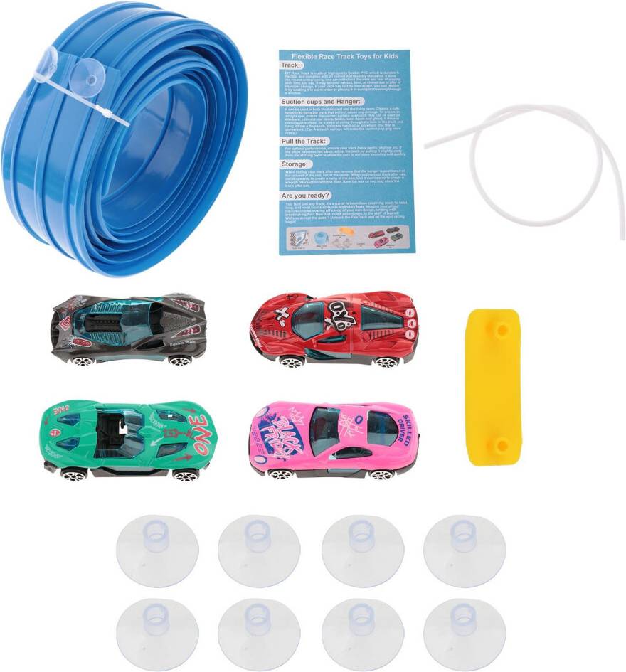 15 ft Bendable Racetrack with 4 Alloy Cars Kit