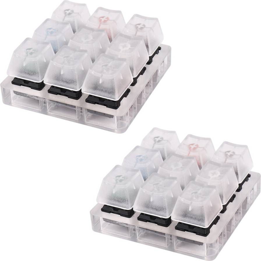 Acrylic Keyboard Tester Clear Plastic Keycap Sampler