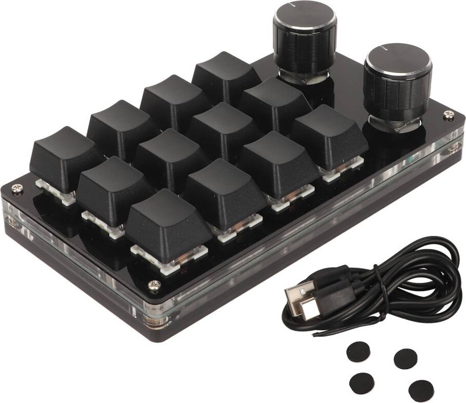 Adjustable Knob Programmable Macro Keyboard