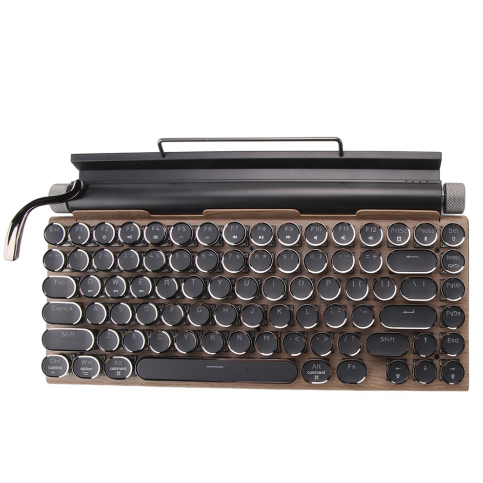 Torribaly Retro Typewriter Wireless Bluetooth USB Keycaps