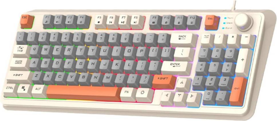Wired ThreeColor Luminescent Backlight Keyboard