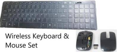 DIXIETREE Wireless Keyboard With Num Pad Mouse Set