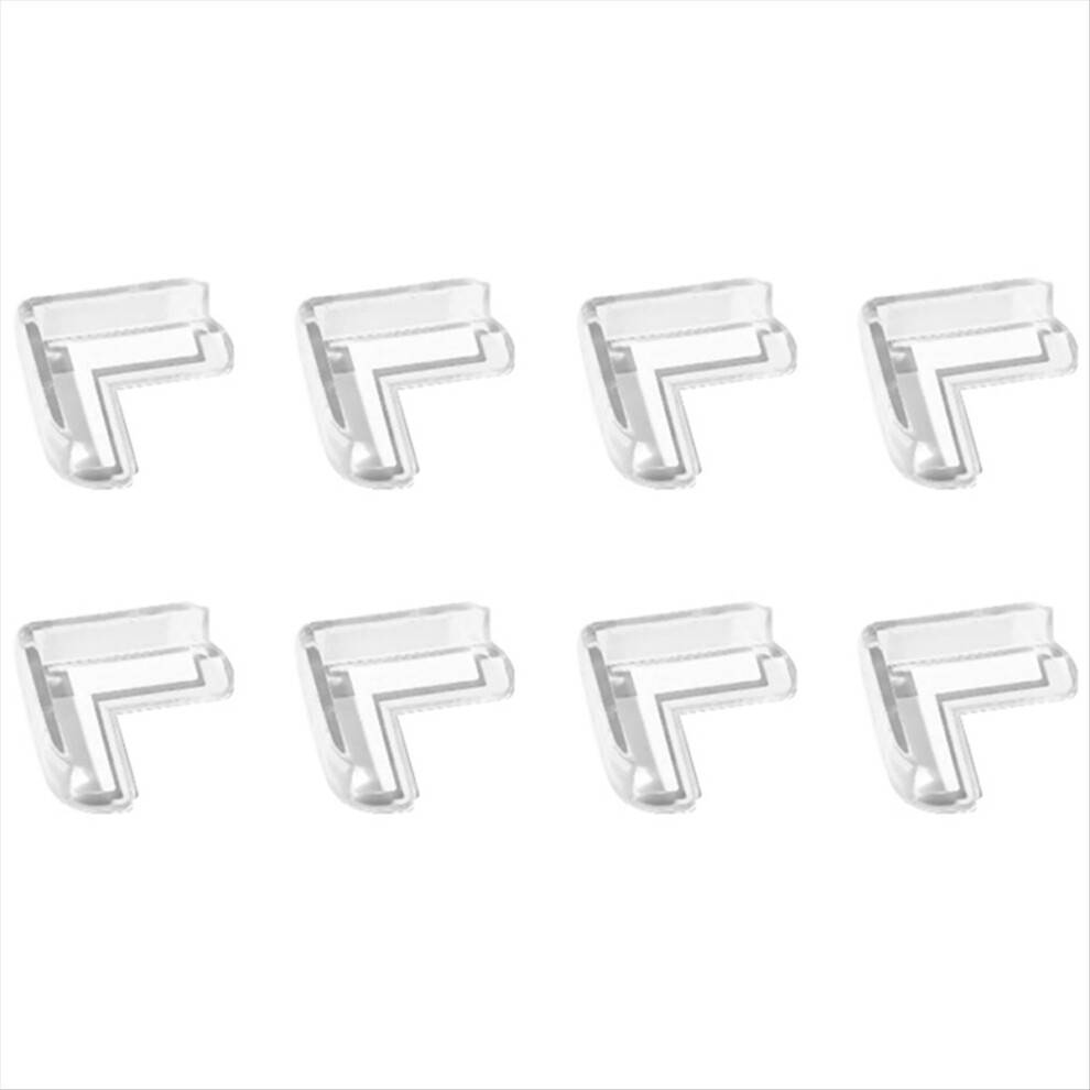 8PCS Transparent Anti Collision Angle PVC Pad