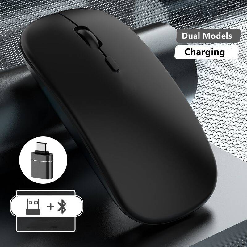 Wireless Rechargeable Dual Modes Bluetooth Mouse