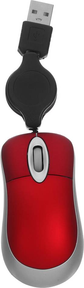 ABOOFAN USB Mini Telescopic Mouse Red
