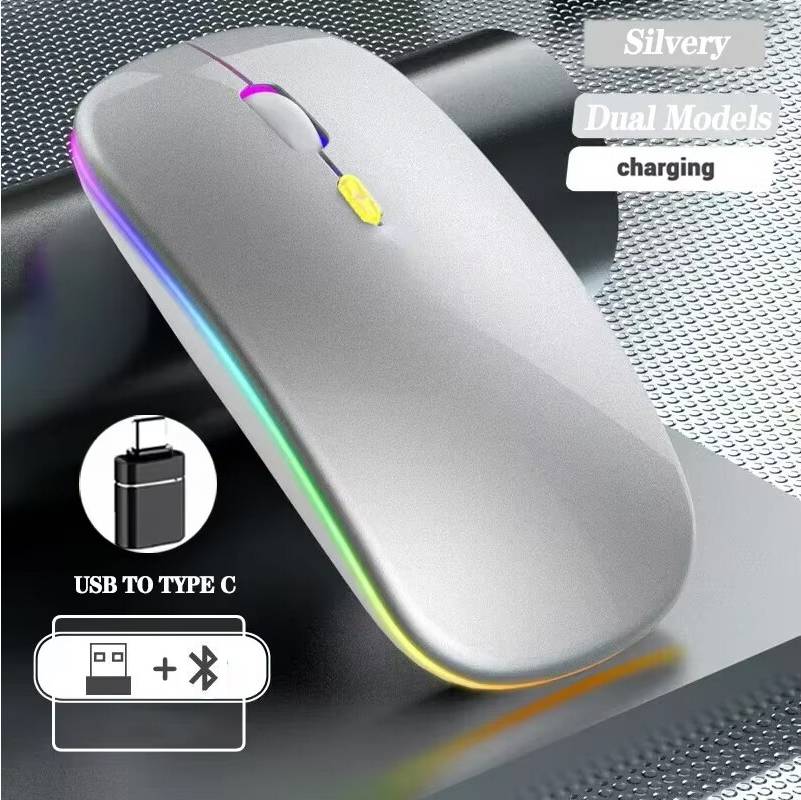 Maxpower Mouse Wireless Ricaricabile Dual Mode USB