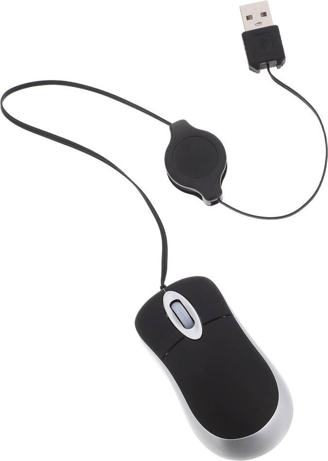 VILLCASE Mouse Mini USB Portatile Nero