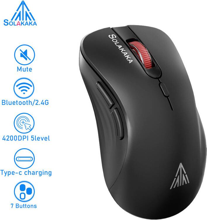 Maxpower SM66 Mouse Computer Ricaricabile Dual Mode