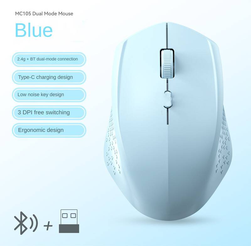 Maxpower Mouse Wireless Bluetooth Ricaricabile 1600 DPI