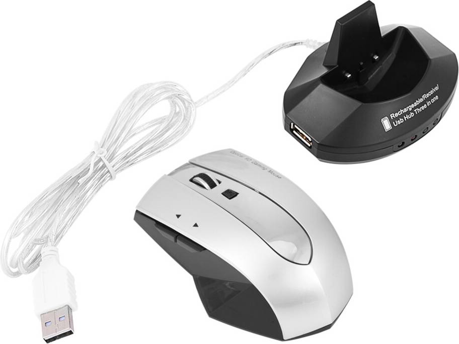 Mouse Wireless Ergonomico Ricevitore USB