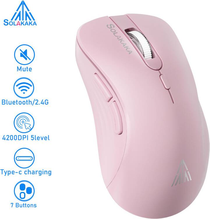 Maxpower SM66 Mouse Computer Ricaricabile Dual Mode