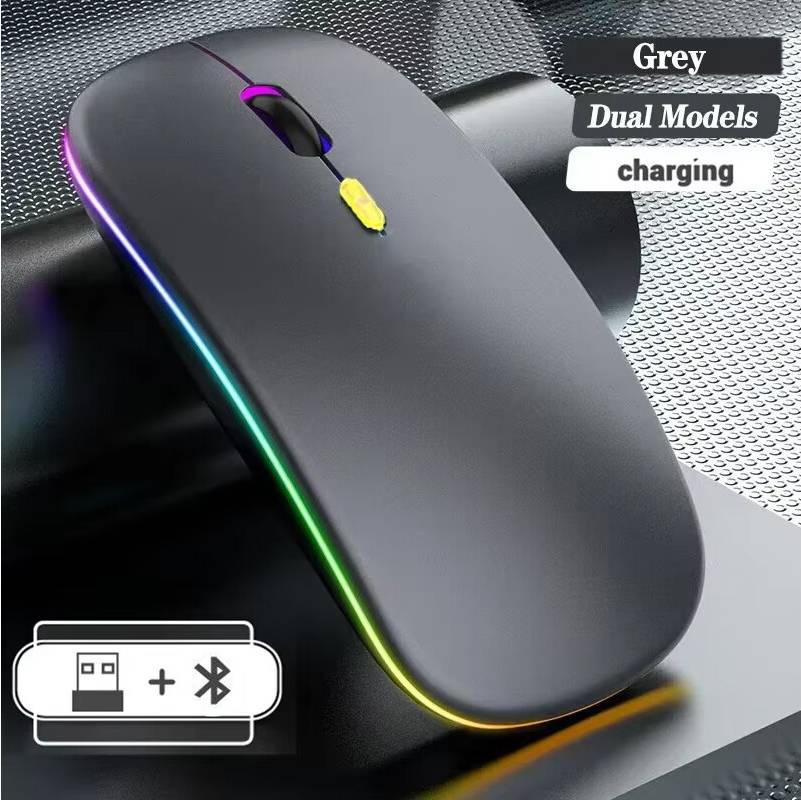 Maxpower Mouse Wireless Ricaricabile Doppia Modalità USB