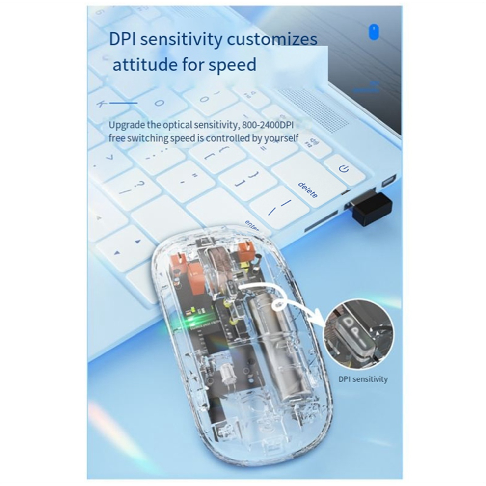 Typecat Wireless Bluetooth 3-Mode Transparent Mouse