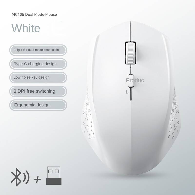 Maxpower Mouse Wireless Bluetooth Ricaricabile 1600 DPI
