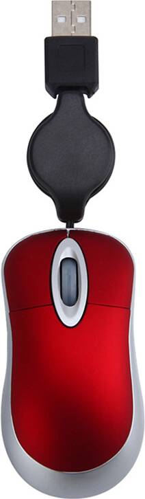 Melitt Mini USB Wired Mouse Retractable Cable