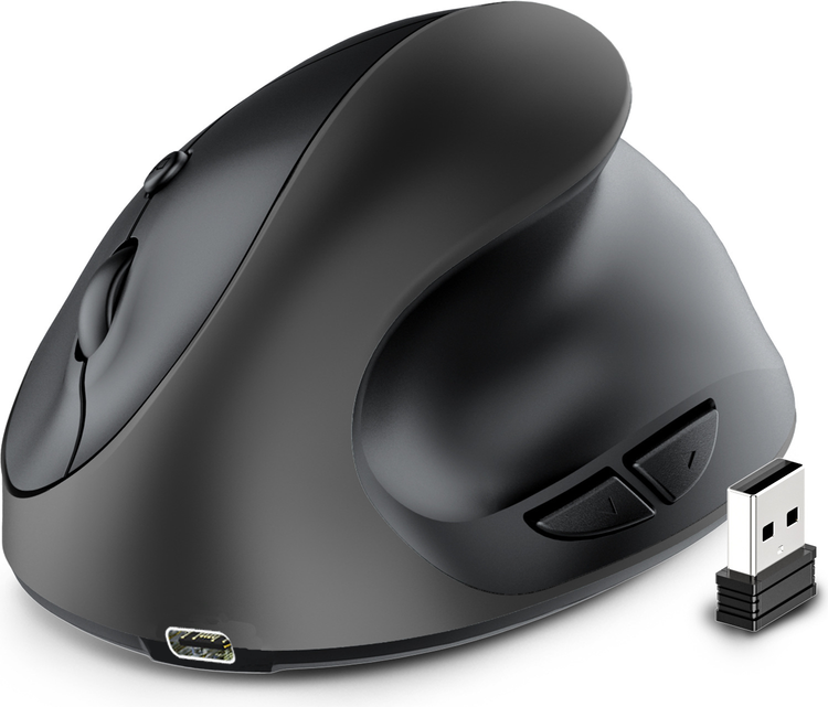 Maxpower Mouse Verticale Ricaricabile USB Wireless