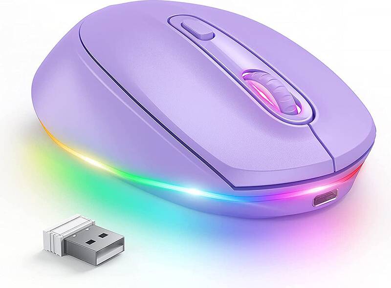 Maxpower Mouse Wireless Ricaricabile Bow Viola