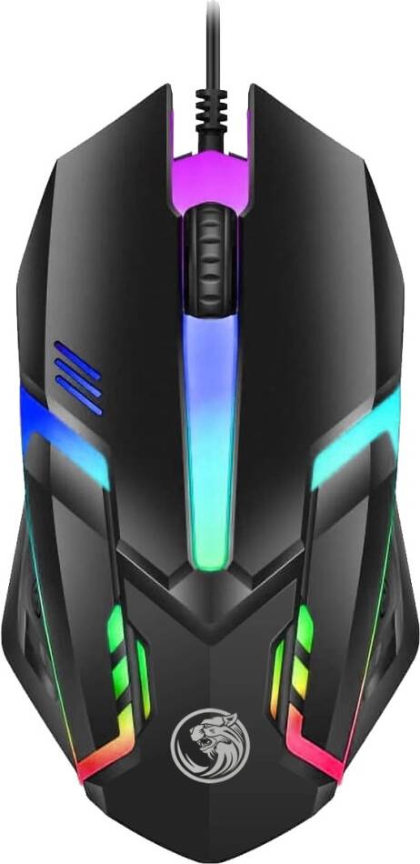 Wired USB Optical Mouse RGB LED